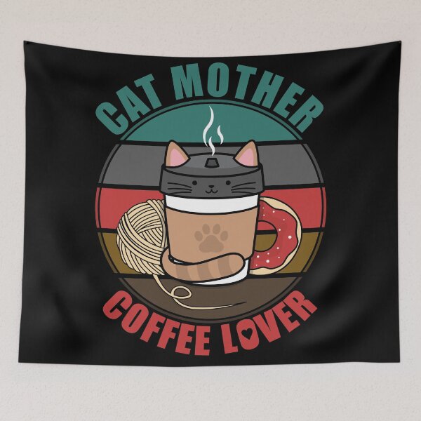 Item preview, Cat Mother Coffee Lover designed and sold by Giacob.
