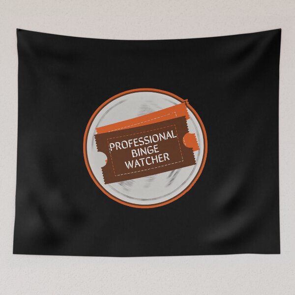 Item preview, Professional Binge Watcher designed and sold by sketchypages.