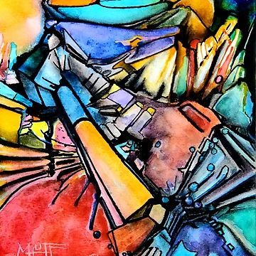 Artwork thumbnail, Abstract II by MLHuffDesigns