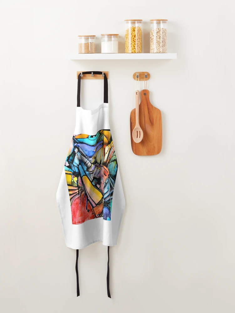 Thumbnail 4 of 6, Apron, Abstract II designed and sold by MLHuffDesigns.