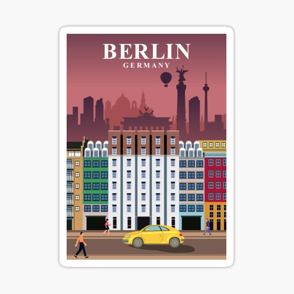 Artikel-Vorschau von Berlin-Reiseplakat, designt und verkauft von Stadify.
