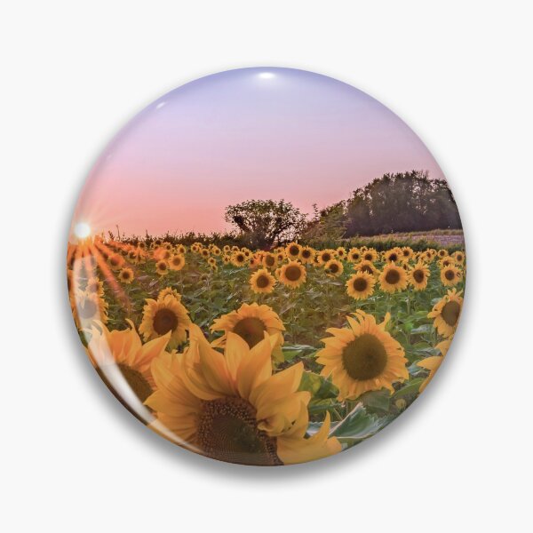 Item preview, A sunset sunflower field designed and sold by Dannyhowe81.