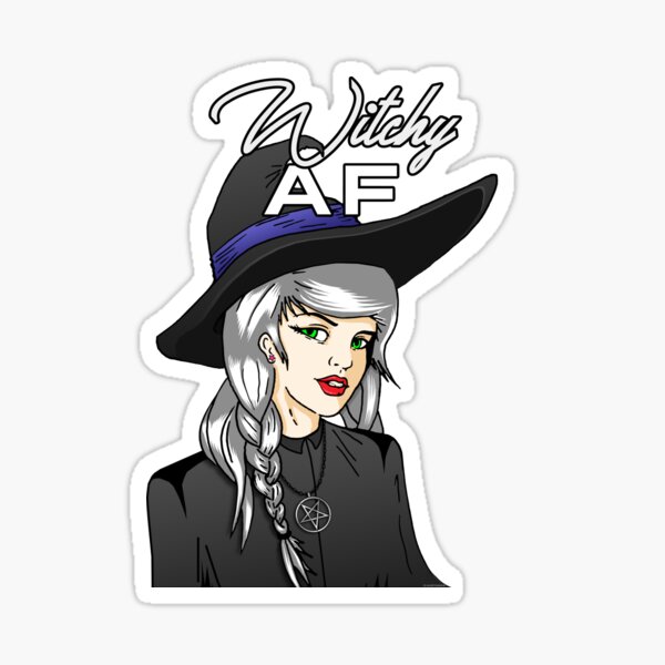Witchy AF (Sticker) Sticker
