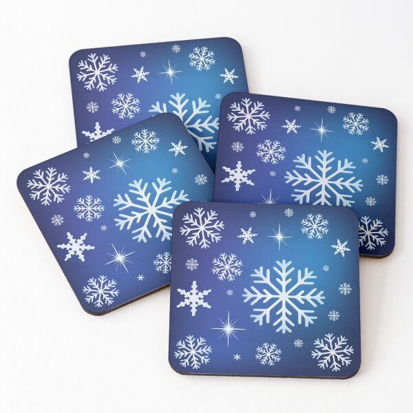 Item preview, Snowflake Background - Blue designed and sold by serenaking.