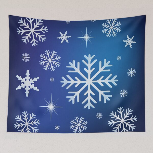 Item preview, Snowflake Background - Blue designed and sold by serenaking.