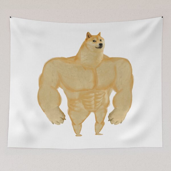 Item preview, Buff Doge meme designed and sold by FulllHDeni.
