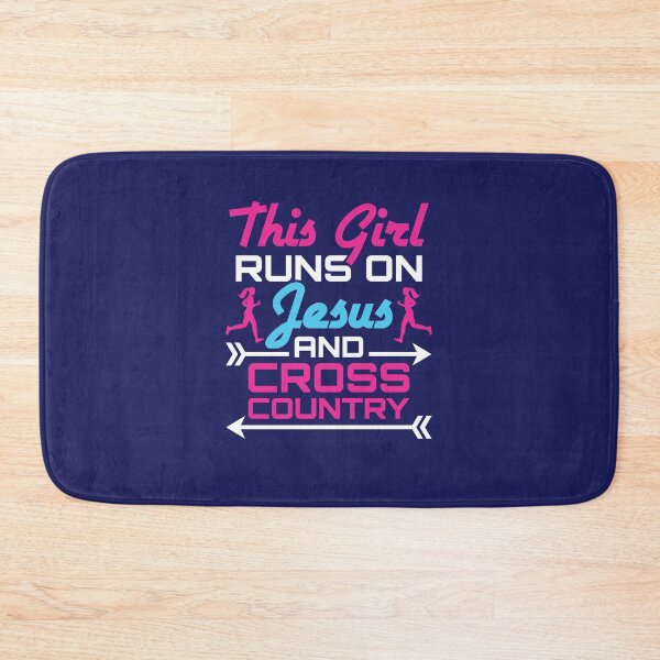 Item preview, This Girl Runs on Jesus and Cross Country  designed and sold by jaygo.
