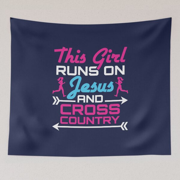 Item preview, This Girl Runs on Jesus and Cross Country  designed and sold by jaygo.