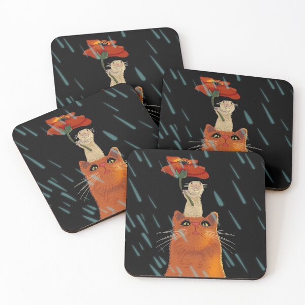 Item preview, Cat and mouse on a rainy day designed and sold by Florit1818.