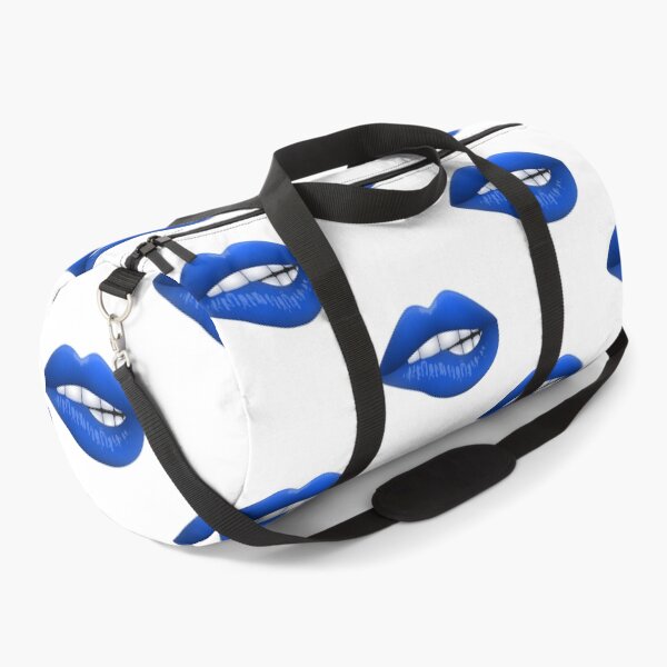 Item preview, Mouth With Blue Lips Biting Lower Lip designed and sold by Mary Riley.