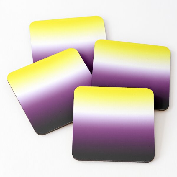 Item preview, Non-Binary Pride Ombre Gradient - Yellow, White, Purple, Black designed and sold by UBUCO.