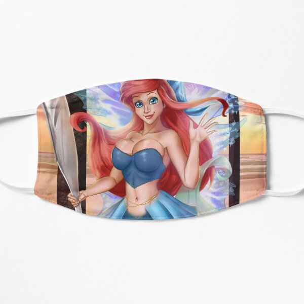 Salad Mermaid Fairy Dress Flat Mask