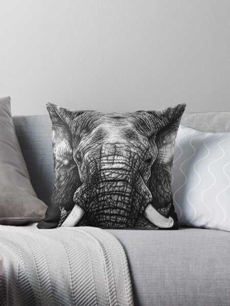 Item preview, Elephant Close Up designed and sold by laradanbyart.