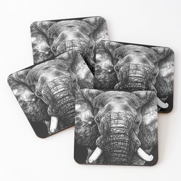 Item preview, Elephant Close Up designed and sold by laradanbyart.