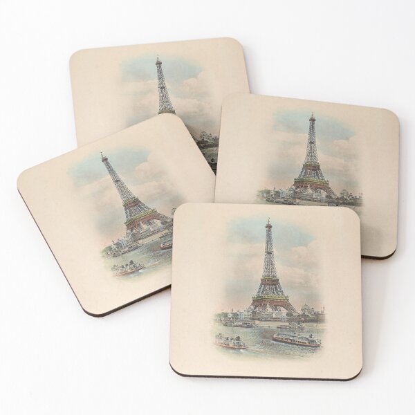 Item preview, Paris Eiffel Tower antique art photo designed and sold by aapshop.