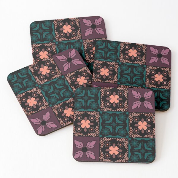 Item preview, Floral Patchwork Tiles designed and sold by Inspirarmi-.