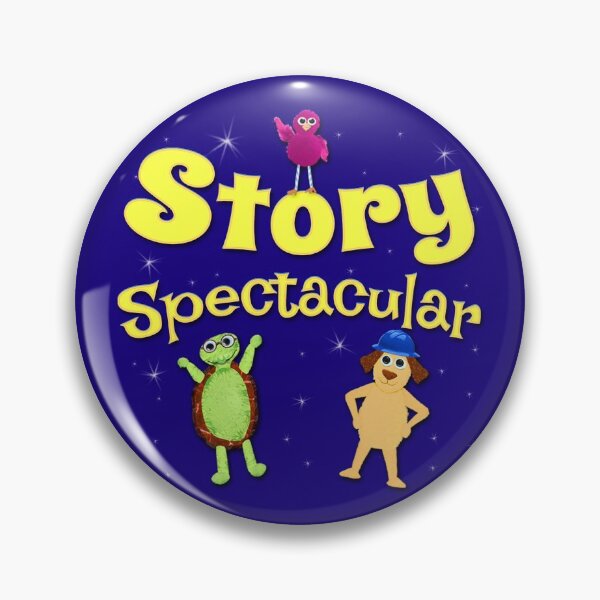Artikelvorschau, Story Spectacular Kinder-Podcast-Logo in Gelb & Blau von Storytacular entworfen und verkauft von Storytacular.