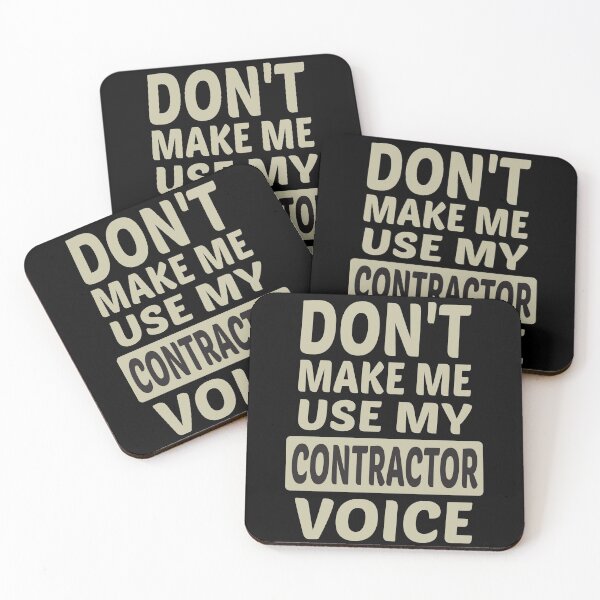 Item preview, Don't Make Me Use My Contractor Voice, Cute Funny Gift Idea For Contractors  designed and sold by awesomedraw.