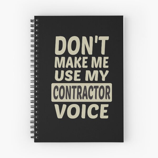 Item preview, Don't Make Me Use My Contractor Voice, Cute Funny Gift Idea For Contractors  designed and sold by awesomedraw.