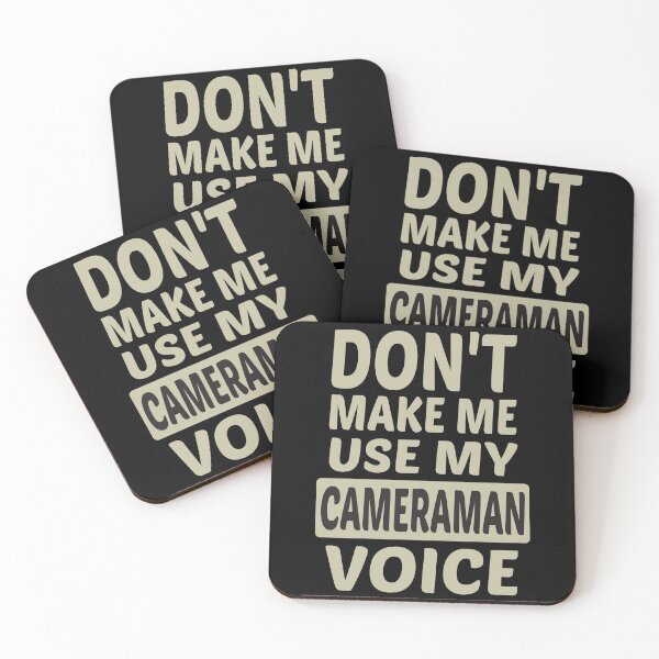 Item preview, Don't Make Me Use My Cameraman Voice, Cute Funny Gift Idea For Cameramen  designed and sold by awesomedraw.
