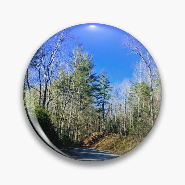 Item preview, Drive through the Mountains with the bluest sky about the treeline designed and sold by Taleta Hollis.