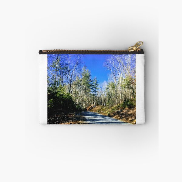 Item preview, Drive through the Mountains with the bluest sky about the treeline designed and sold by Taleta Hollis.