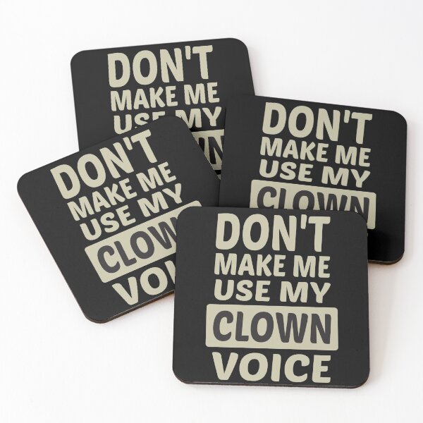 Item preview, Don't Make Me Use My Clown Voice, Cute Funny Gift Idea For Clowns  designed and sold by awesomedraw.