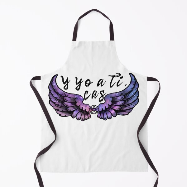 Item preview, Destiel DeanCas Spanish Wings "y yo a ti" (Galaxy Version Black) designed and sold by MinaMonsterMash.