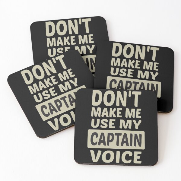 Item preview, Don't Make Me Use My Captain Voice, Cute Funny Gift Idea For Captain  designed and sold by awesomedraw.