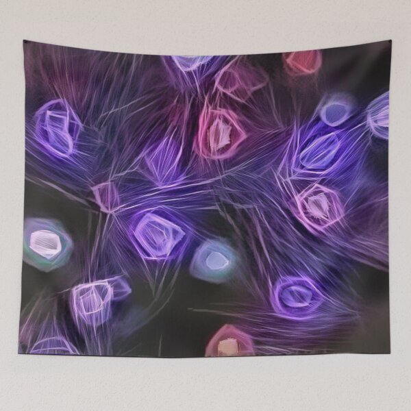 Item preview, Purple Electric Hazy Daze - Abstract Art designed and sold by ittybittyowl.