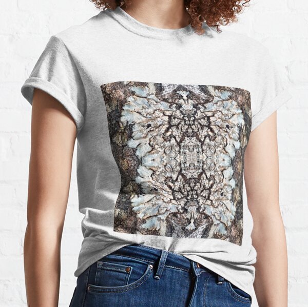 White Lichen on Tree Bark Classic T-Shirt