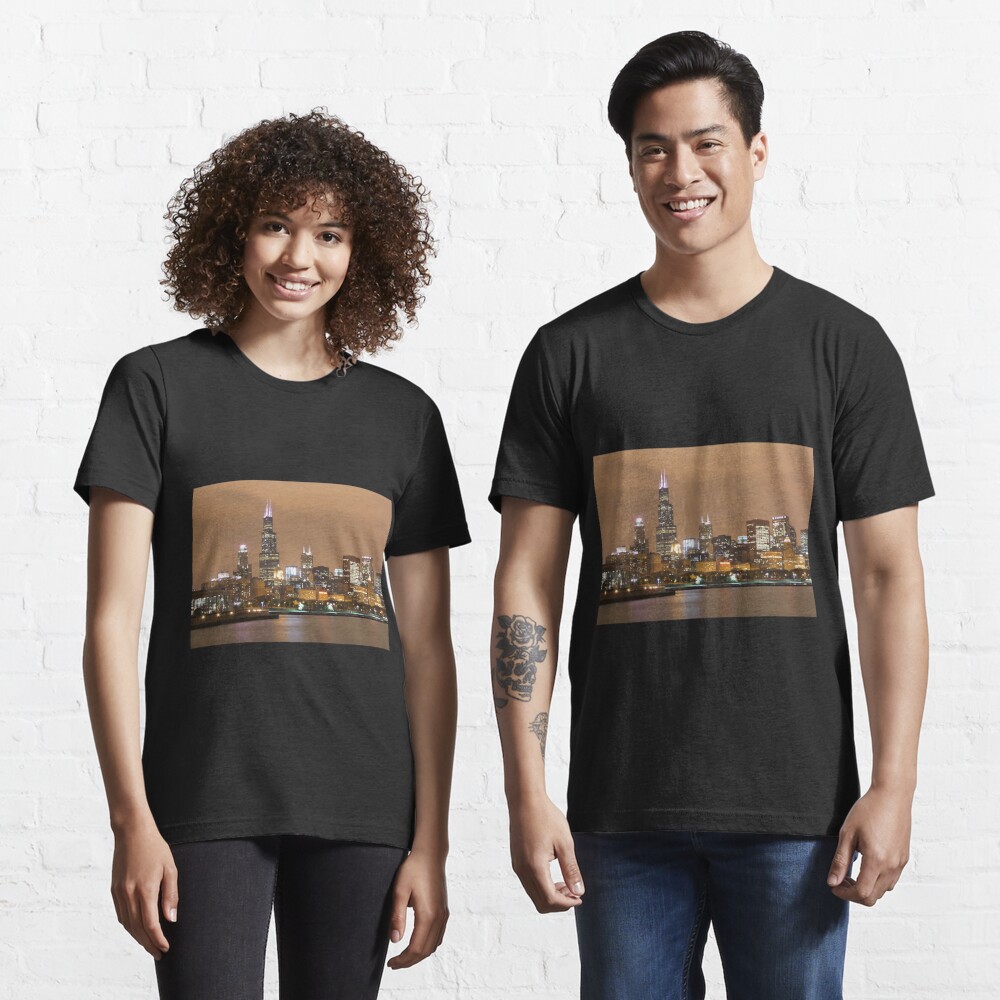 Graphic Chicago Skyline Chicago Flag Chicago Bears Unisex T-Shirt –  Teepital – Everyday New Aesthetic Designs