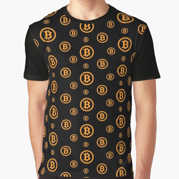 Bitcoin Logo Pattern Graphic T-Shirt