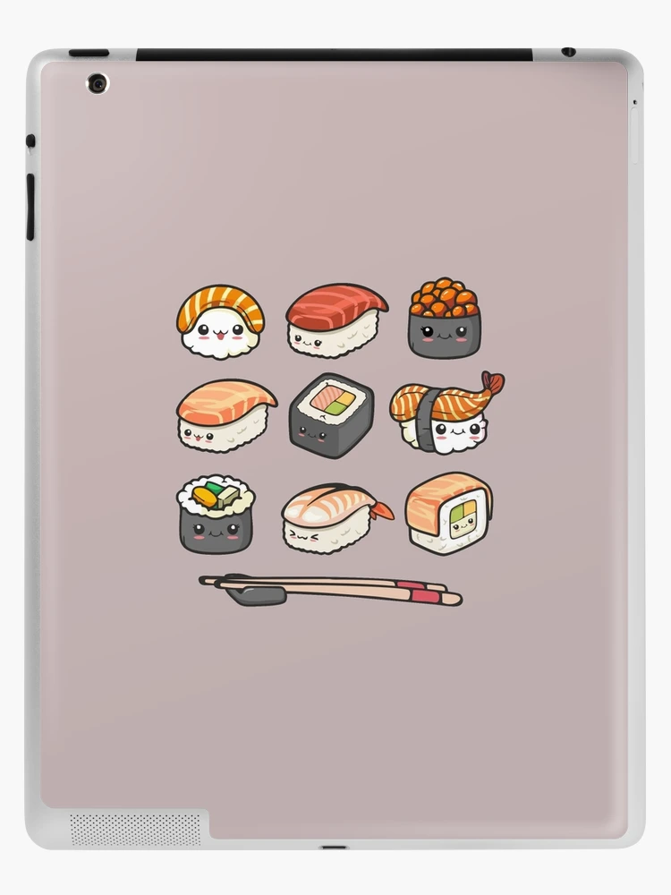 Sushi Lover Gift Cute Doodle Japan Food Fan Just Roll With It Beach Towel  by Jeff Creation - Pixels