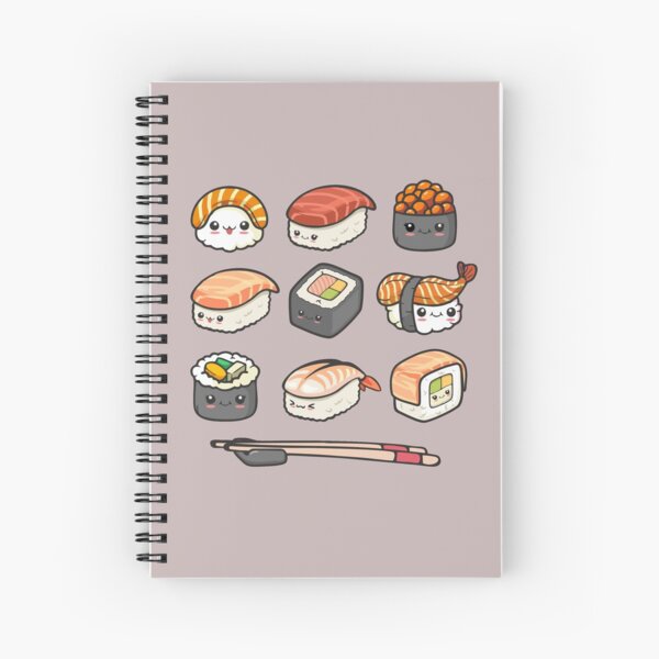 Item preview, Happy Sushi Kawaii Anime Japanese Food Lover Funny Illustration Gift designed and sold by alenaz.