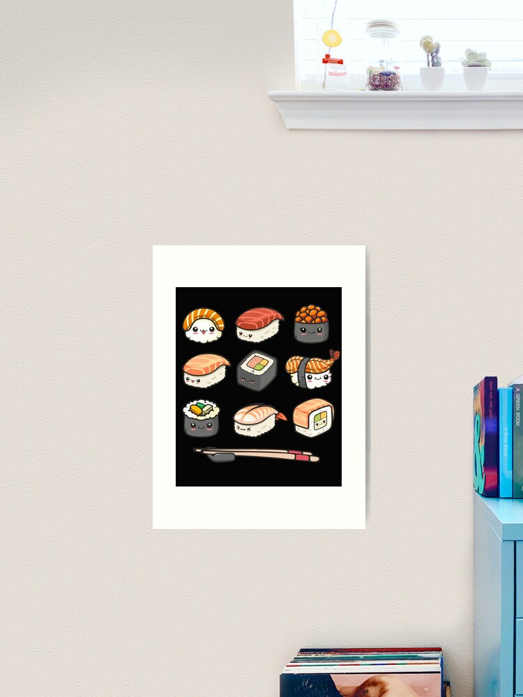 Sushi Friends Gift For Japanese Dish Lover Japan Food Asian Fan Canvas  Print / Canvas Art by Jeff Creation - Fine Art America