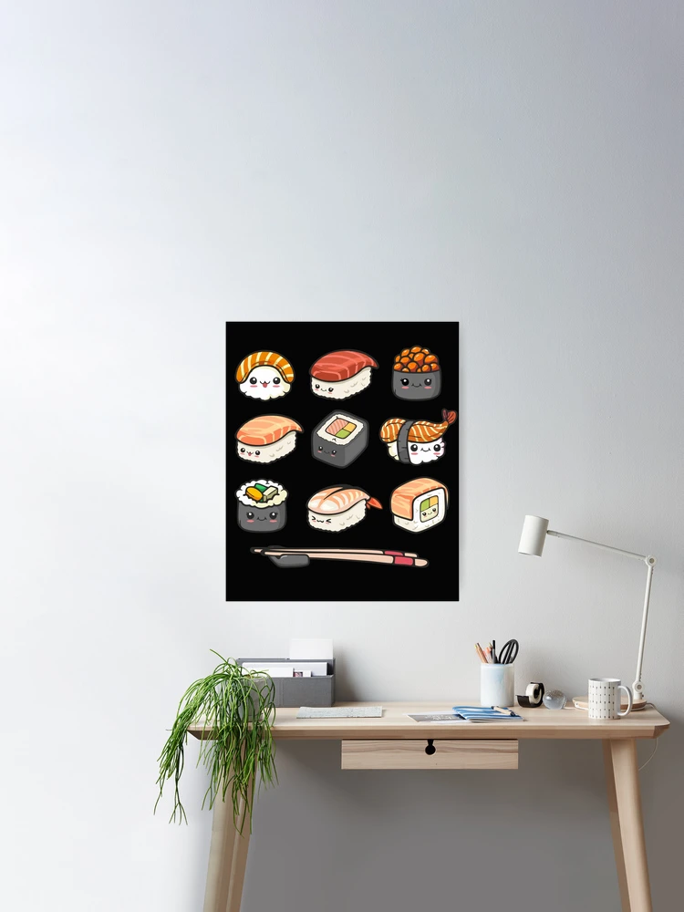 Sushi Guide Illustration, Sushi Lovers Gift, Chalkboard Art, Illustration  Art Print, Home Decor, Foodie, Poster, Japanese Food, Gift Idea