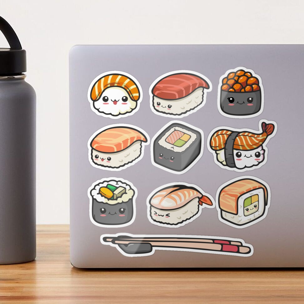 Kawaii Asian Food Lover Gift Idea Sushi Chef Funny Sushi - C - Inspire  Uplift