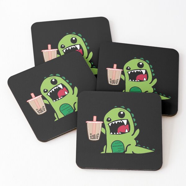 Item preview, Boba Drinking Dinosaur Boba Dino designed and sold by MariusMunteanu.