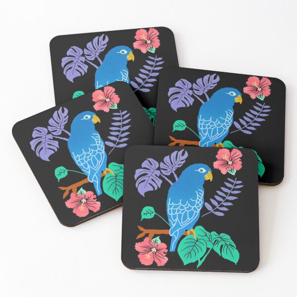 Item preview, Parrot and Tropical Plants designed and sold by intothevoiddd.