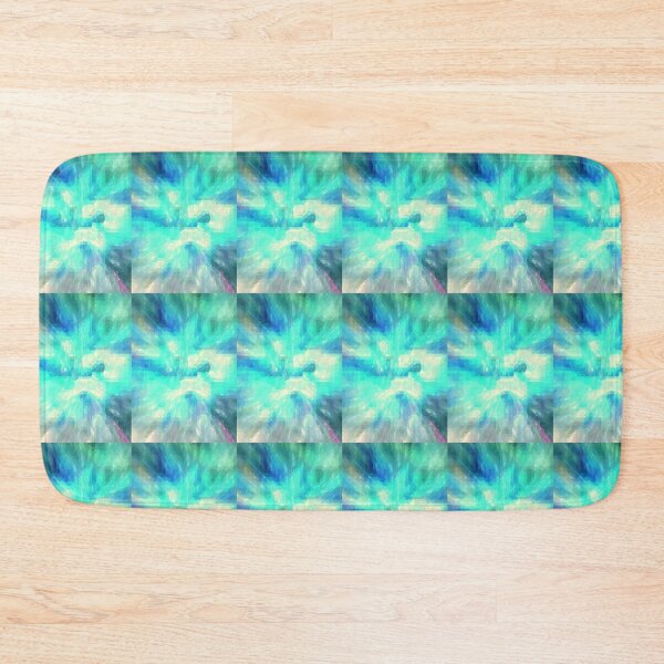 Item preview, aqua blue pattern collage. designed and sold by smiley100.