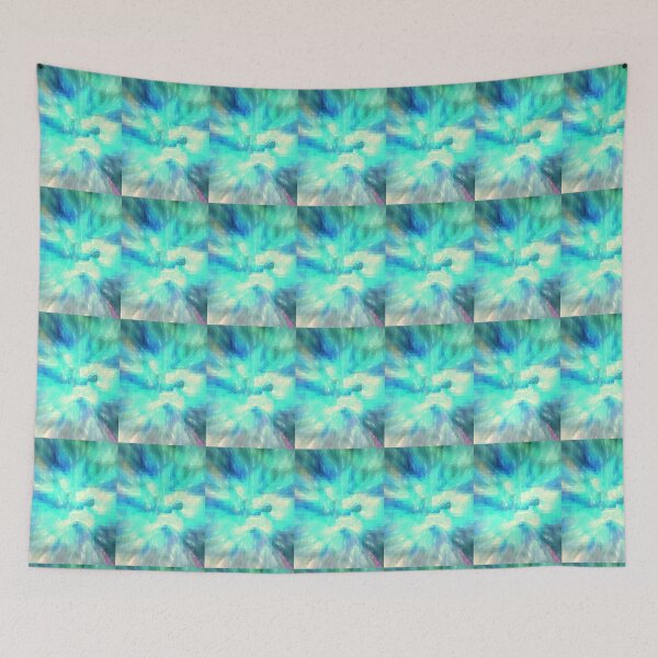 Item preview, aqua blue pattern collage. designed and sold by smiley100.