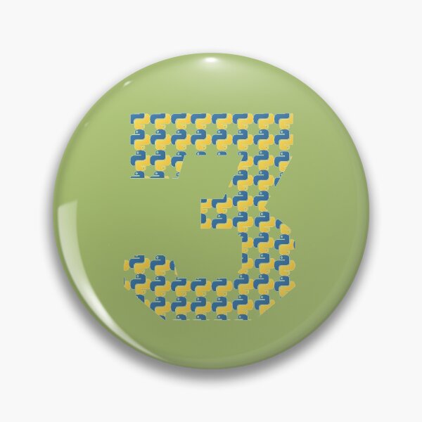 Item preview, python logo in python 3 designed and sold by Indite.