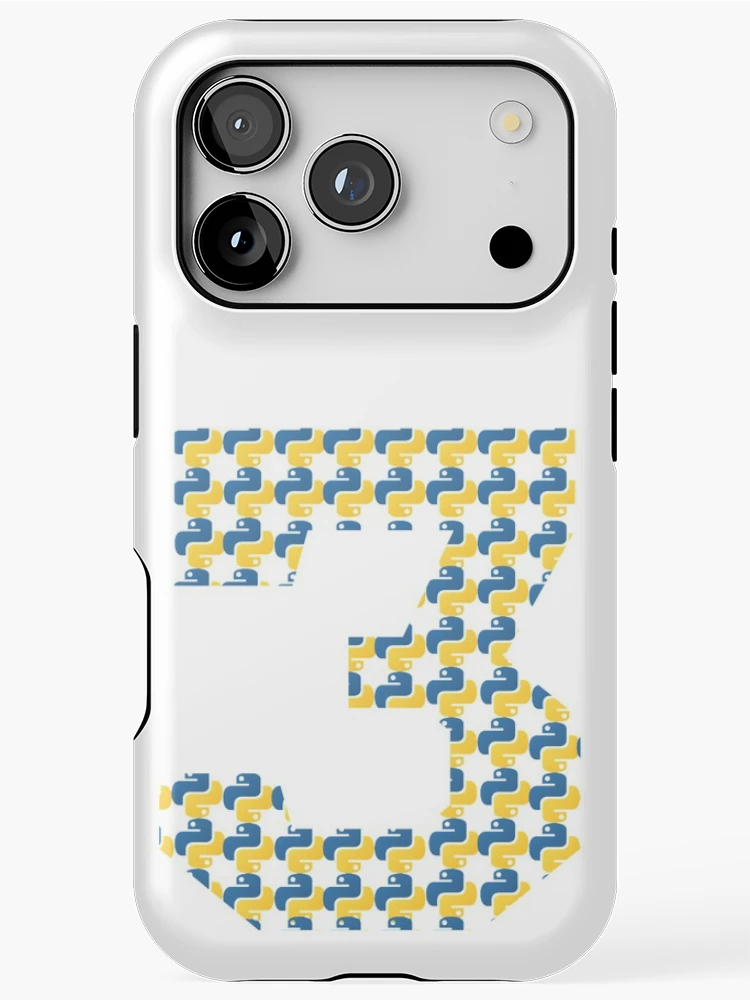 Aperçu 1 sur 4. Coque iPhone avec l'œuvre logo python en python 3 créée et vendue par Indite.