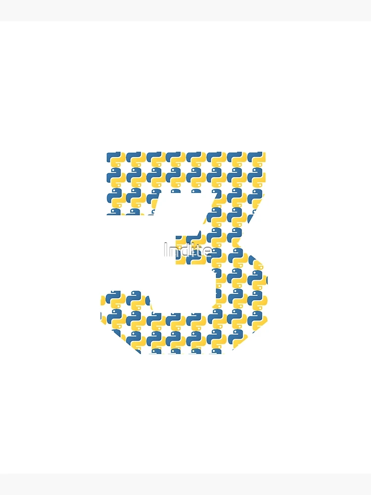 Thumbnail 6 of 6, Apron, python logo in python 3 designed and sold by Indite.