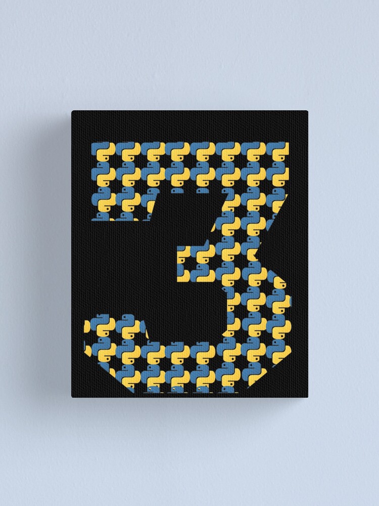 Imagen 1 de 3, Lienzo con la obra logo de python en python 3, diseñada y vendida por Indite.