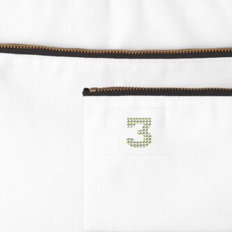 Thumbnail 2 of 4, Zipper Pouch, python logo in python 3 designed and sold by Indite.