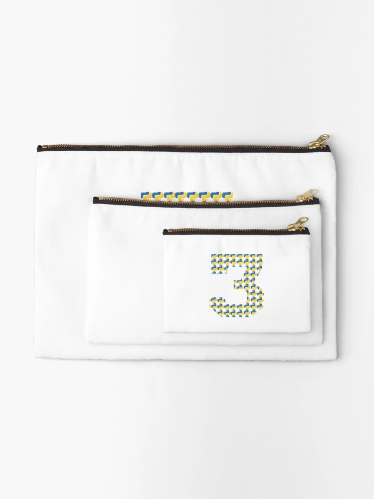 Thumbnail 2 of 4, Zipper Pouch, python logo in python 3 designed and sold by Indite.