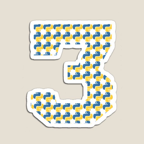 Item preview, python logo in python 3 designed and sold by Indite.
