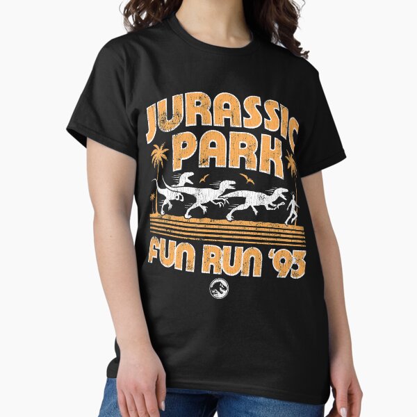 Item preview, Jurassic Park Fun Run '93 Orange Farbton Poster designed and sold by FifthSun.
